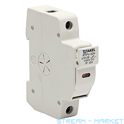Держатель для плавкого предохранителя Takel RTPV-32H 10x38 1P 32A...