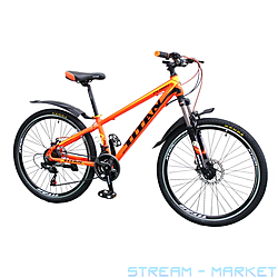 Велосипед детский Titan Flash алюминиевая рама 13 колесо 26 OrangeYellowBlack