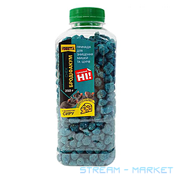 Гранули Снек в банці для знищення гризунів Бродифакум 250г сир...