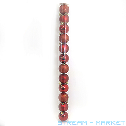 Набір новорічних пластикових куль RED 0922-6RD12 d 6 см 12шт червоні