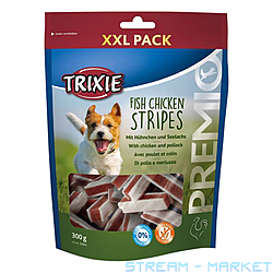    Trixie Premio Chicken and Pollock Stripes    ...