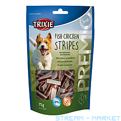    Trixie Premio Chicken and Pollock Stripes   ...