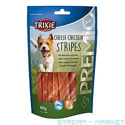    Trixie Premio Chicken Cheese Stripes   ...