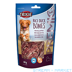    Trixie Premio Rice Duck Bones    ...