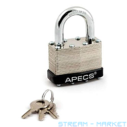 Замок навісний Apecs PDS-65-50 коротка дужка