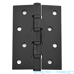 Петля стальная Apecs 100х75-B4-Steel-BLM черный матовый