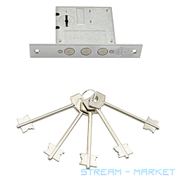 Замок врезной CordonTech сувальдный 10.01