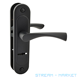 Ручка на планці Apecs РП-55.23-S сувальд чорна