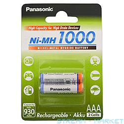  Panasonic HIGH Capacity R03 AAA 1000mAh 2 