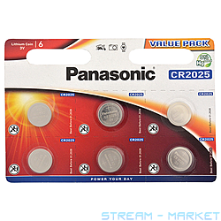   Panasonic  CR-2025ELBP 3V 6 