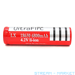  18650 UltraFire 6800 mAh 4.2 V  1 