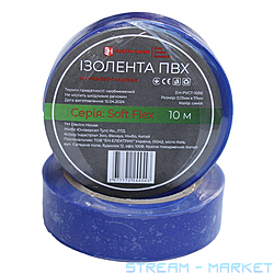 Изолента ПВХ Electro House EH-PVCT-10ВЕ 10мx17ммx0.13мм 10шт синяя