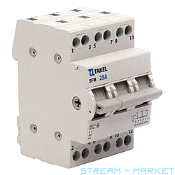 Переключатель нагрузки Takel трехпозиционный SFM 3P 25A
