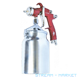 Фарборозпилювач Intertool PT-0222 HP Red PROF 1.8мм нижн.метал.бачок...
