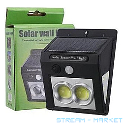 Светильник настенный уличный Solar Wall Lamp BL-1501 датчик движения солнечная...