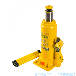 Домкрат MASTERTOOL 86-1050 гидравл. бутылочный 5т, 216-413мм в пласт....