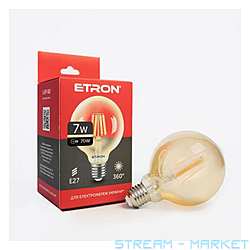   Etron 1-EFP-161 G95 7W 3000K E27 Golden