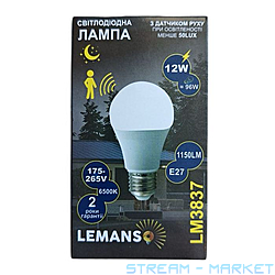   Lemanso A60 12W 6500K  27 LM3837  ...