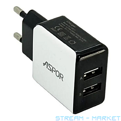    Aspor A811 2USB2.4A   USB Lighting C...