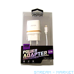    Aspor 828 5V1A 2USB  micro USB  ...