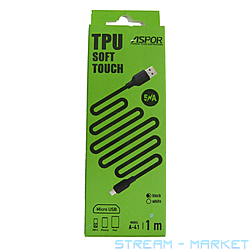  Aspor A41 TPU Soft Touch Micro USB  1