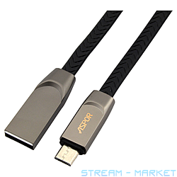  Aspor A81 Leather Metal Micro USB 1   