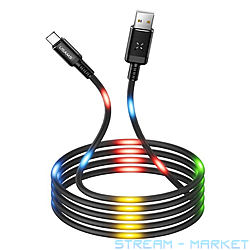  Usams US-SJ287 U16 Voice Control LED Flowing USB Type-C 2A 1...