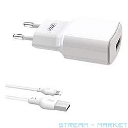    XO L73 EU 2.4A Single port charger with lightning cable...