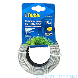 Волосінь для тримера Kubis 01-08-1271 армована 2.7ммx15м зірка