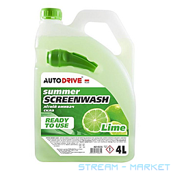    Auto Drive Summer Screen Wash  4 Lime