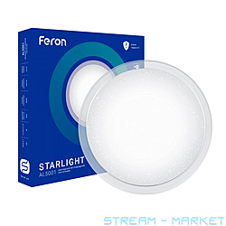Светодиодный светильник Feron Starlight AL5001 60W круг 4900Lm 4000K 555x73mm без...