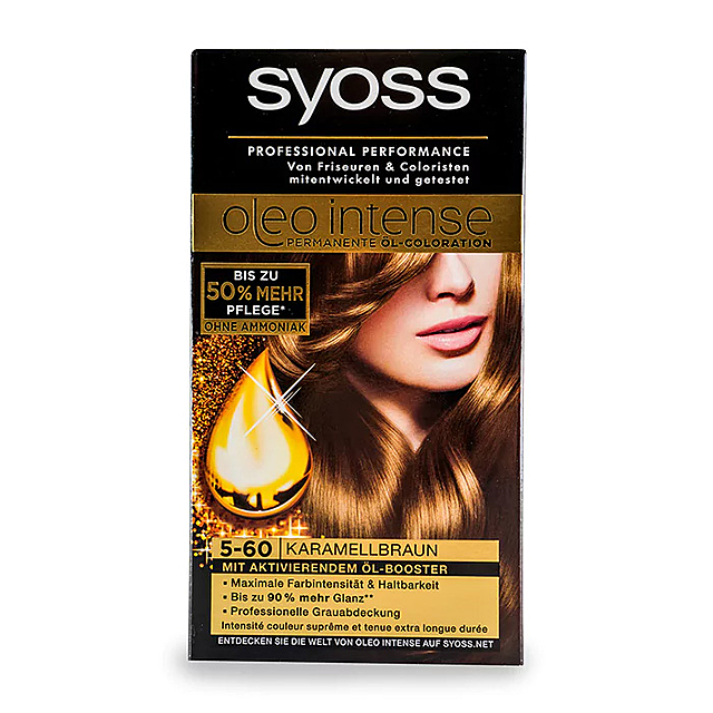 Syoss краска для волос oleo intense 4-60 золотистый каштановый