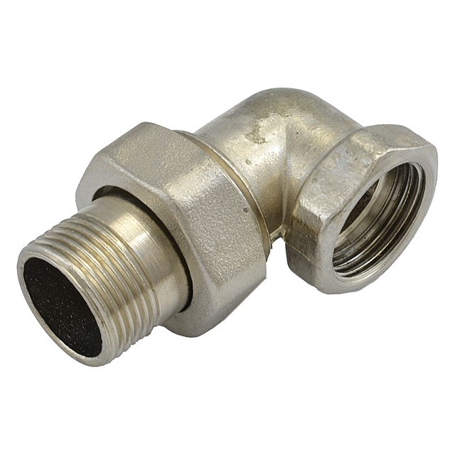 Сгон американка латунная Никифоров 1/2\" угловая никелированная купить ...