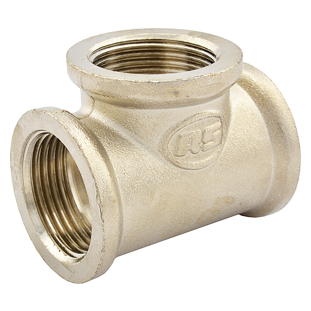 Тройник латунный 1/2"Вх1/2"Вх1/2"В RS Премиум никелированный купить ...