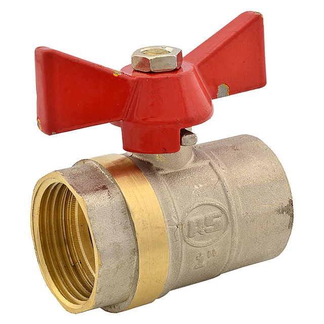 Кран шаровый STA Люкс 1\" В/В с ручкой бабочкой вода железный шар купить ...