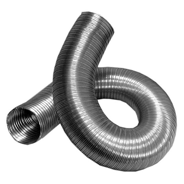 Труба гофрированная алюминиевая для вентиляции и отопления 160мм 0.10-0 ...