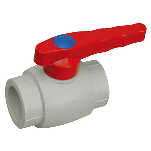 Кран шаровый Blue Ocean PPR для горячей воды пластиковый шар 25мм ...