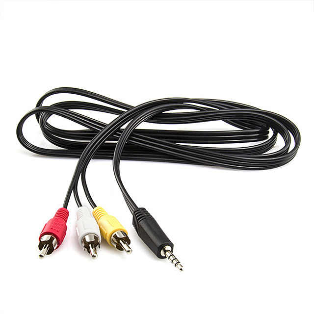 Кабель перехідник Mini Jack миниджек на 3RCA 1.8м купити оптом в Києві ...